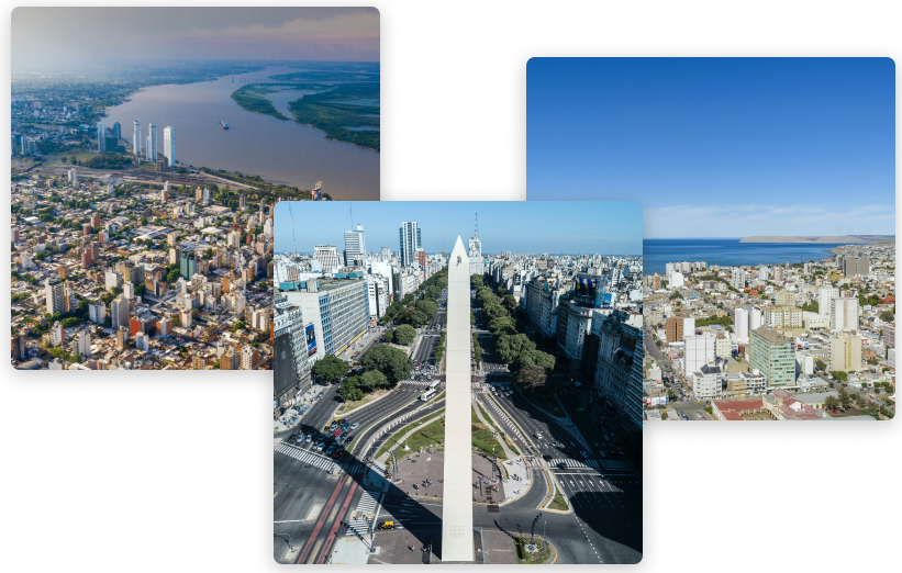 imagenes de Santa fe, CABA y Comodoro 